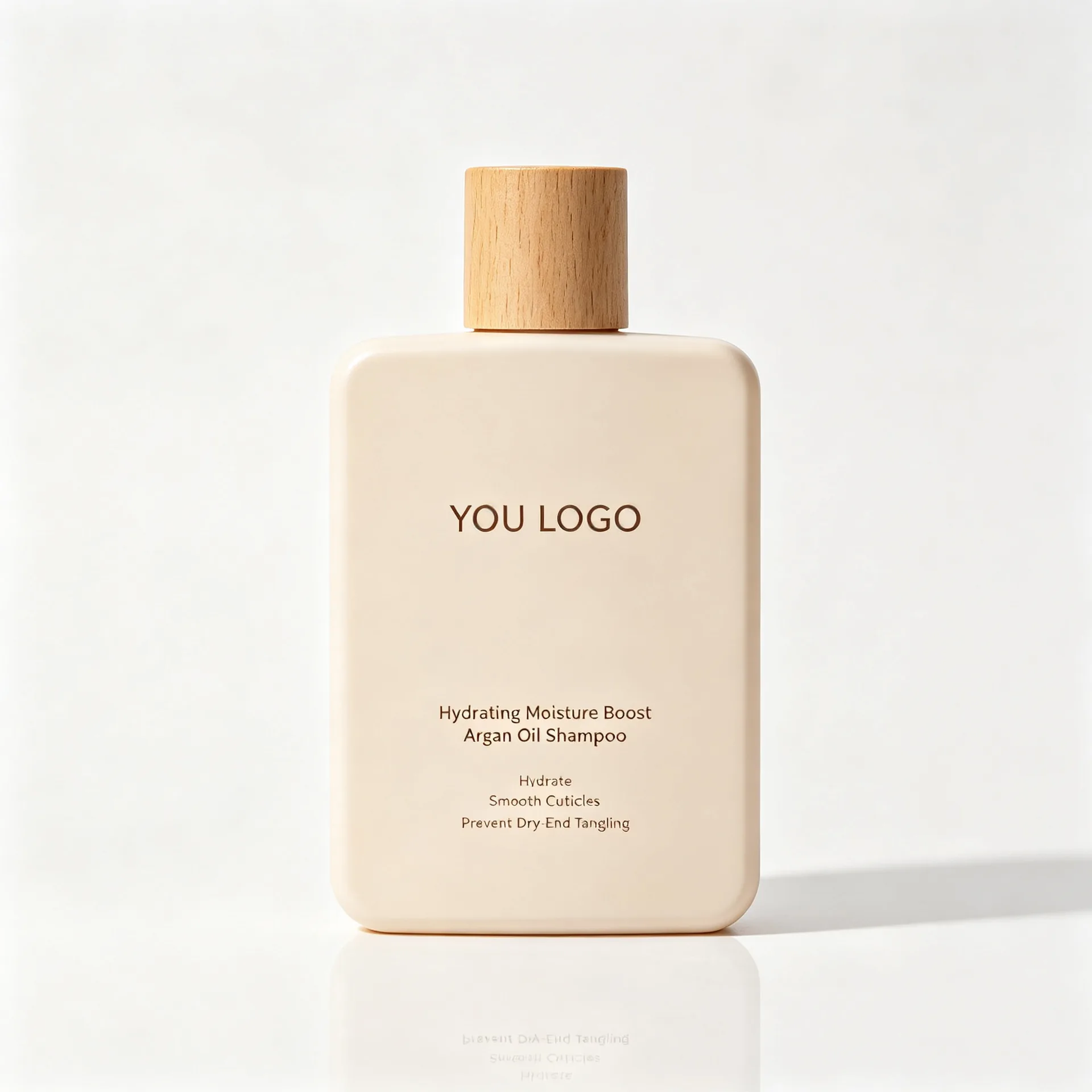Hydrating Moisture Boost Argan Oil Shampoo — Sand Beige Wood Cap