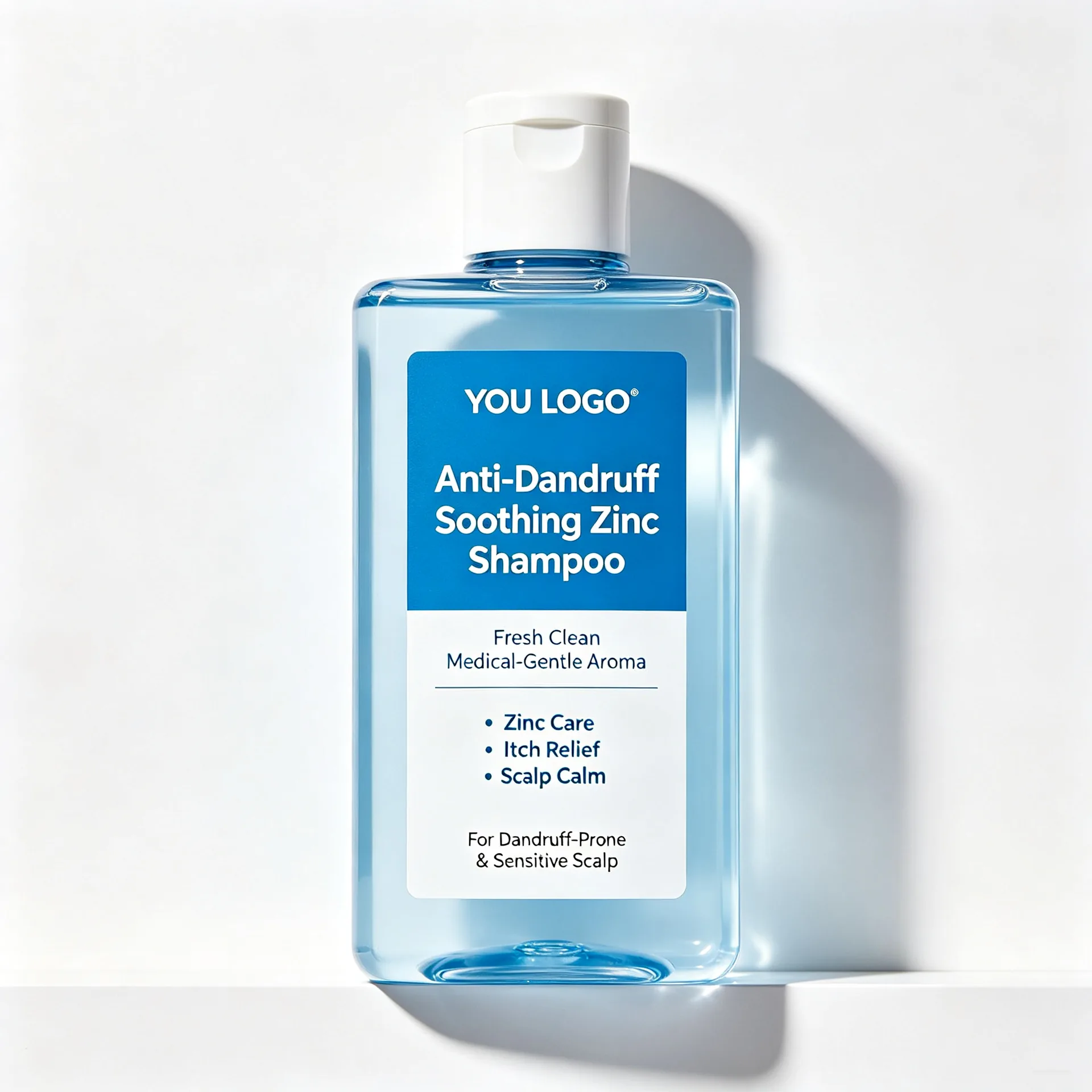 Anti-Dandruff Soothing Zinc Shampoo — Ice Blue Pump