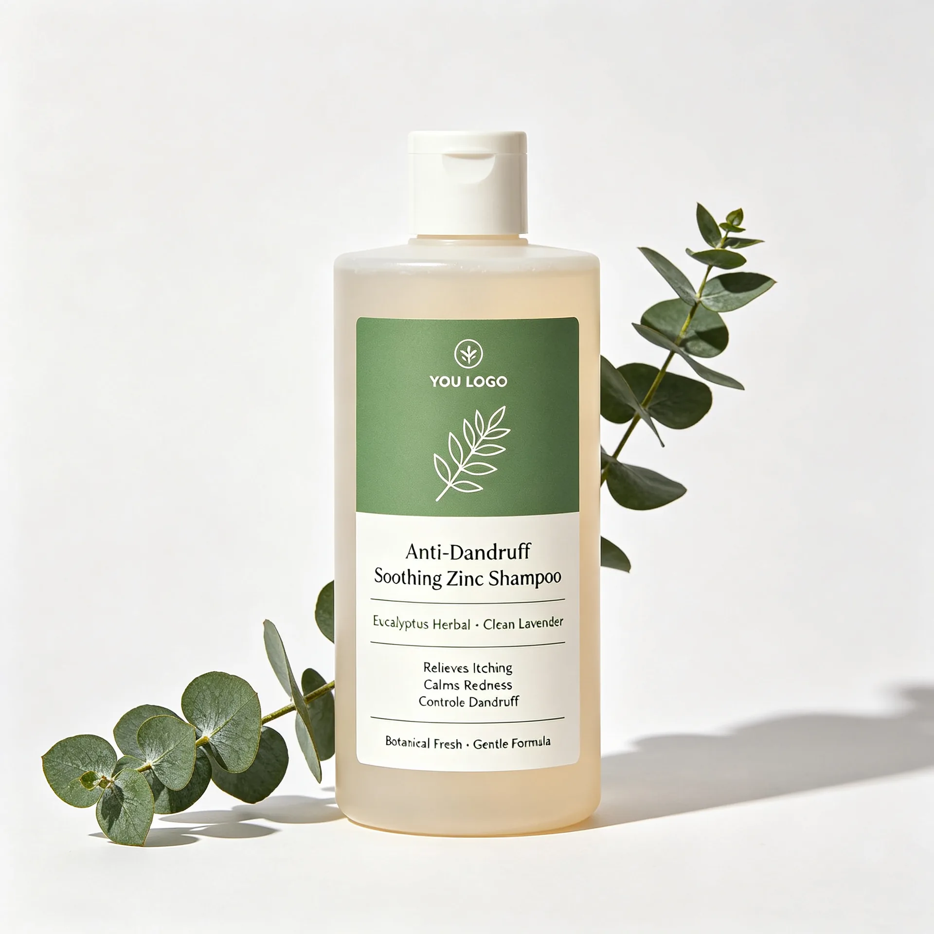 Anti-Dandruff Soothing Zinc Shampoo — Warm Beige Pump