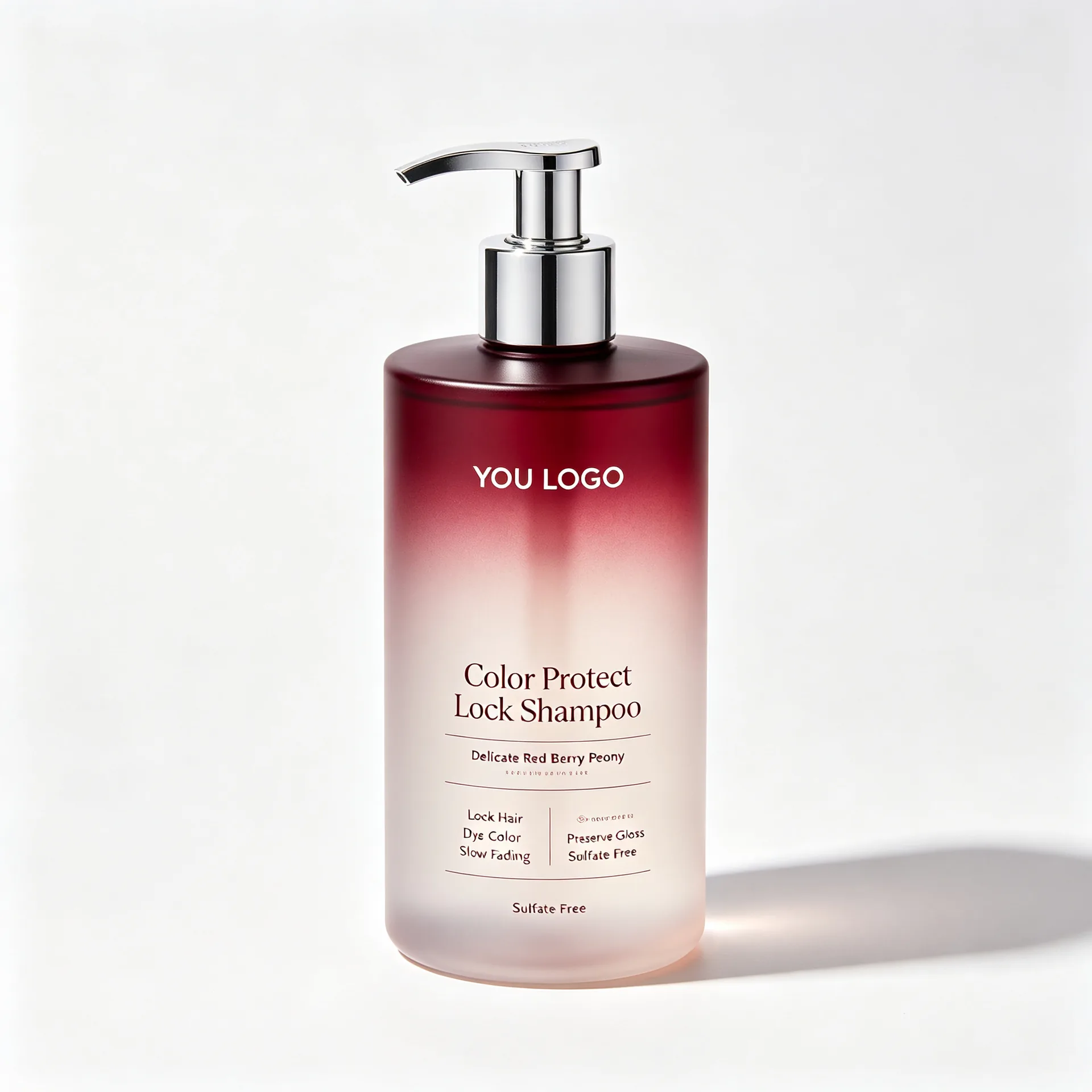Color Protect Lock Shampoo — Pink Gradient Pump