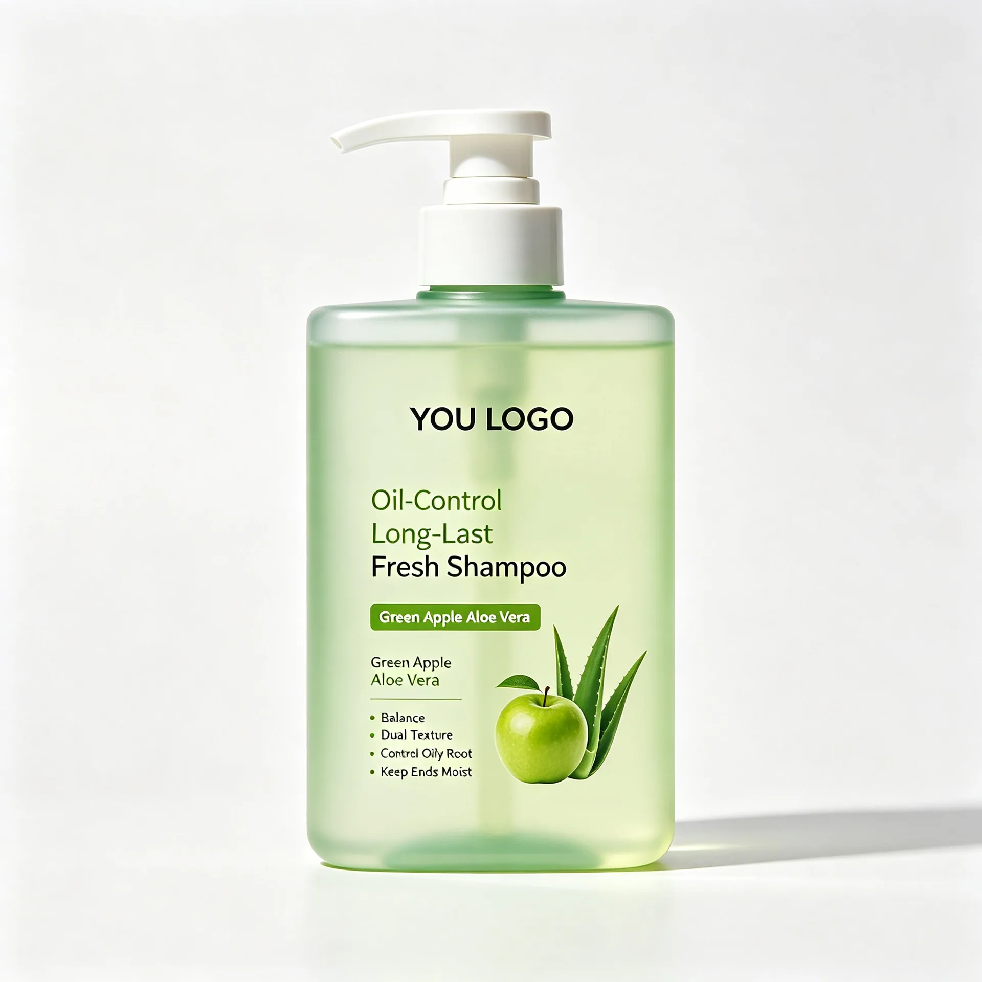 Long-Last Fresh Green Apple & Aloe Vera Shampoo — Green Clear Pump