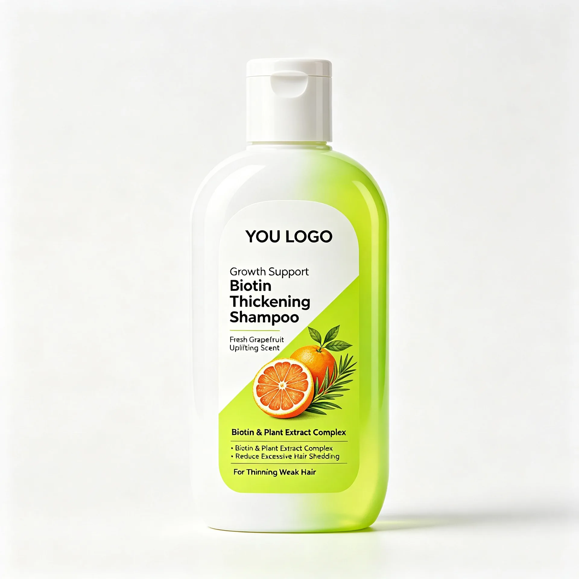 Biotin Anti-Shedding Grapefruit Shampoo — Lime Green Clear