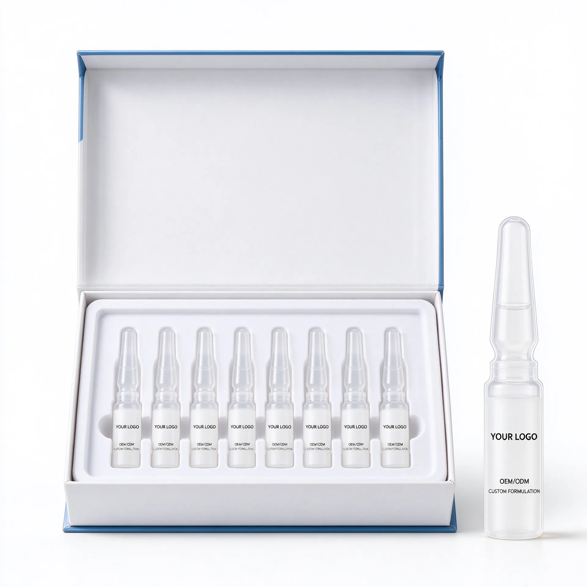 Deep Hydration Hyaluronic Ampoule — Silver Blue Box