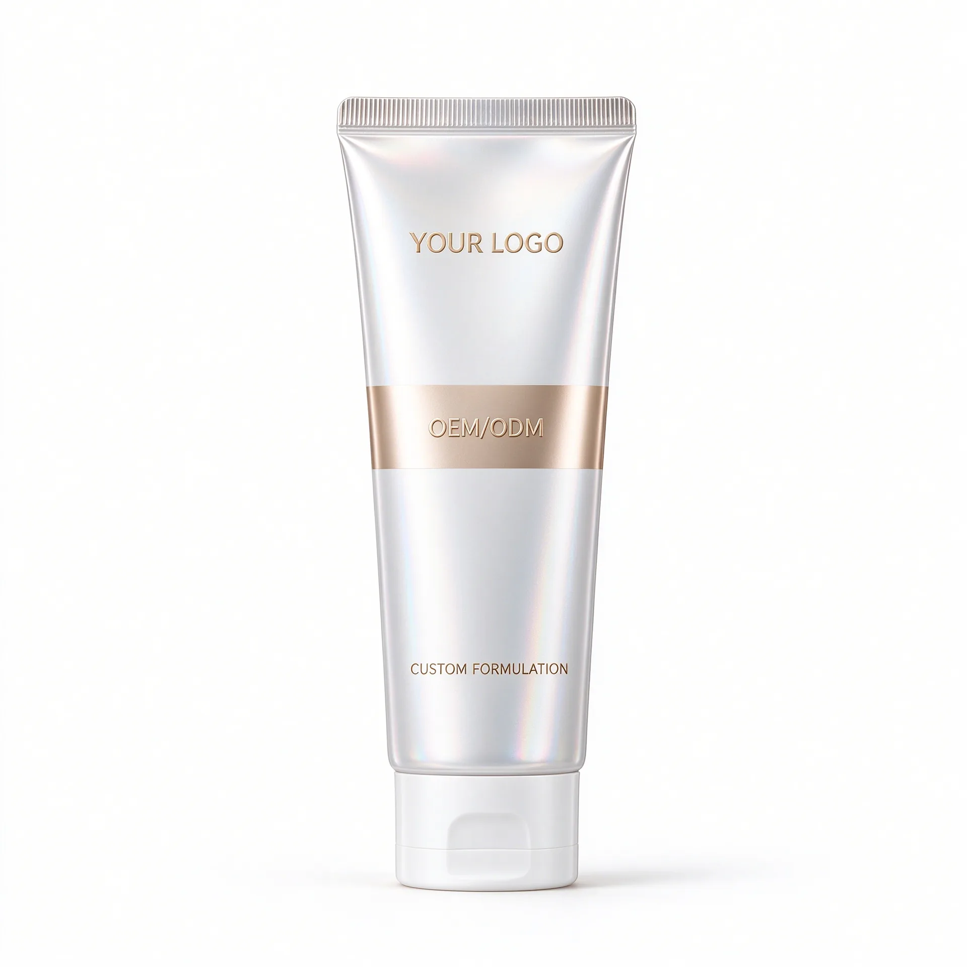 Rice Water Brightening Cleanser — Silver Beige Band Tube