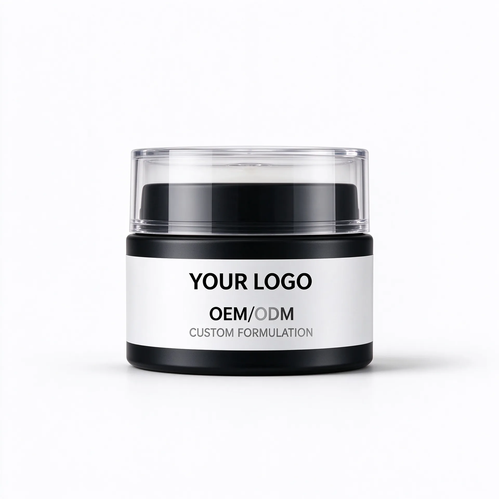 Night Recovery Cream — Black Jar with White Lid