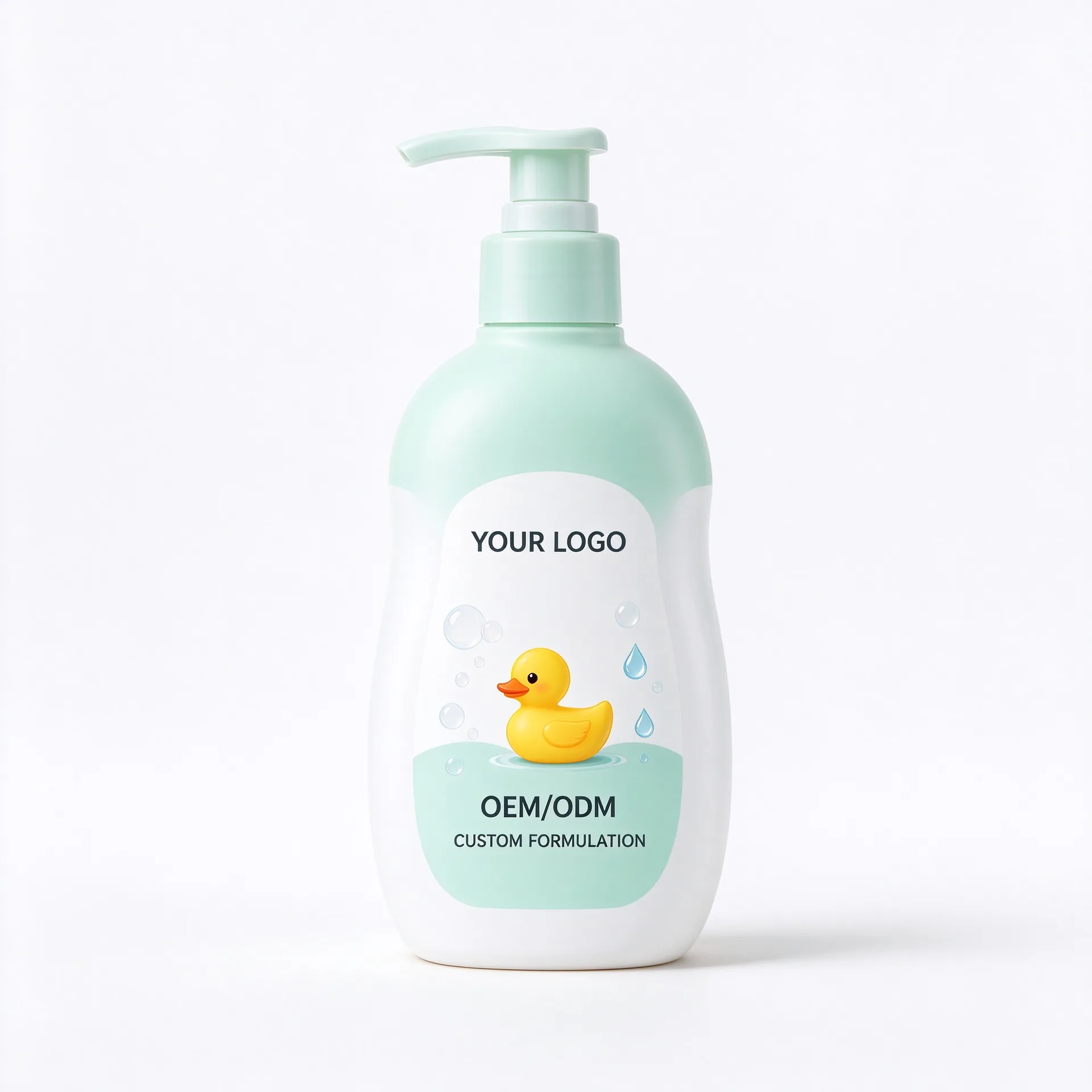 Aloe Baby Wash — Mint Green Pump Bottle