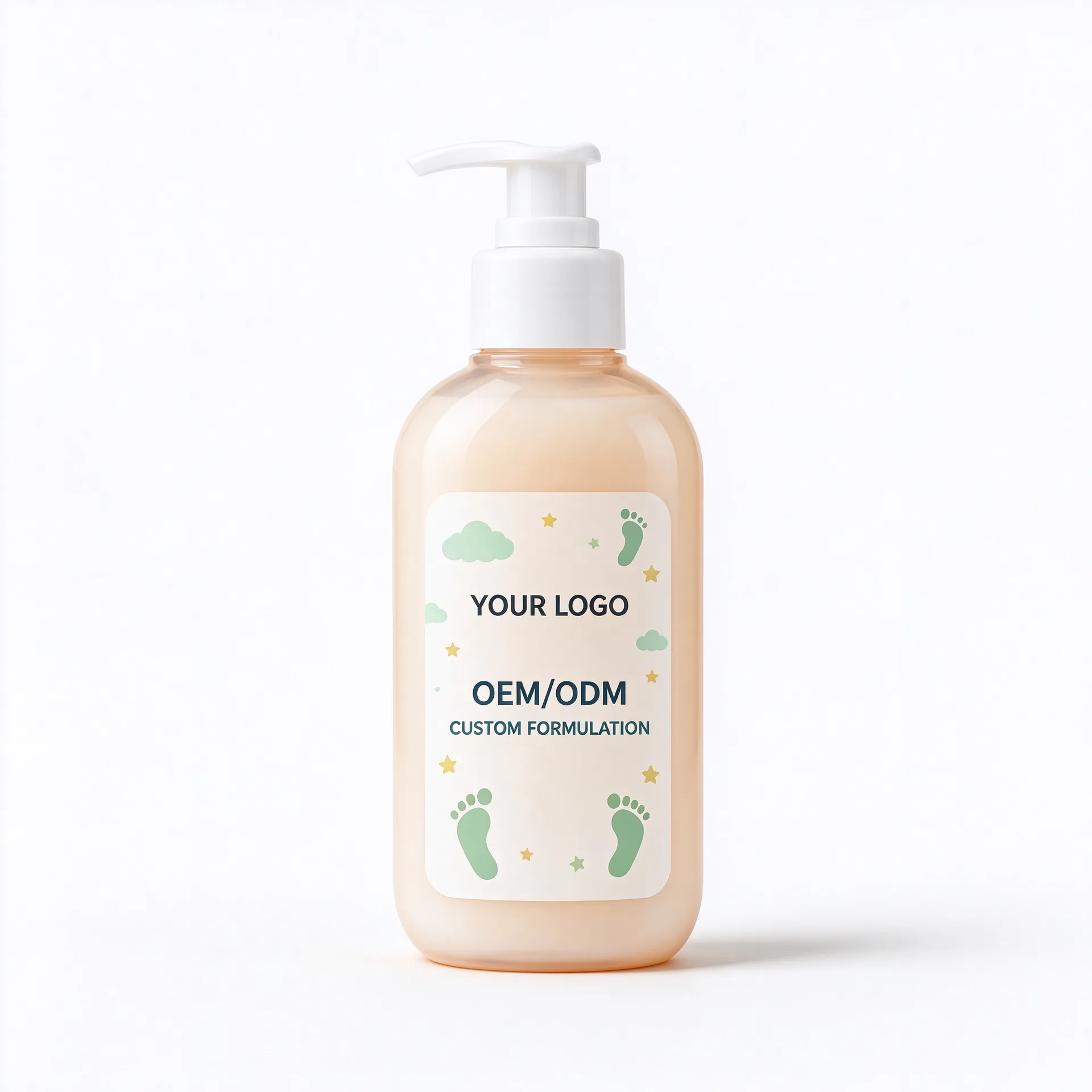 Oat Baby Lotion — Peach Oat Print Pump Bottle