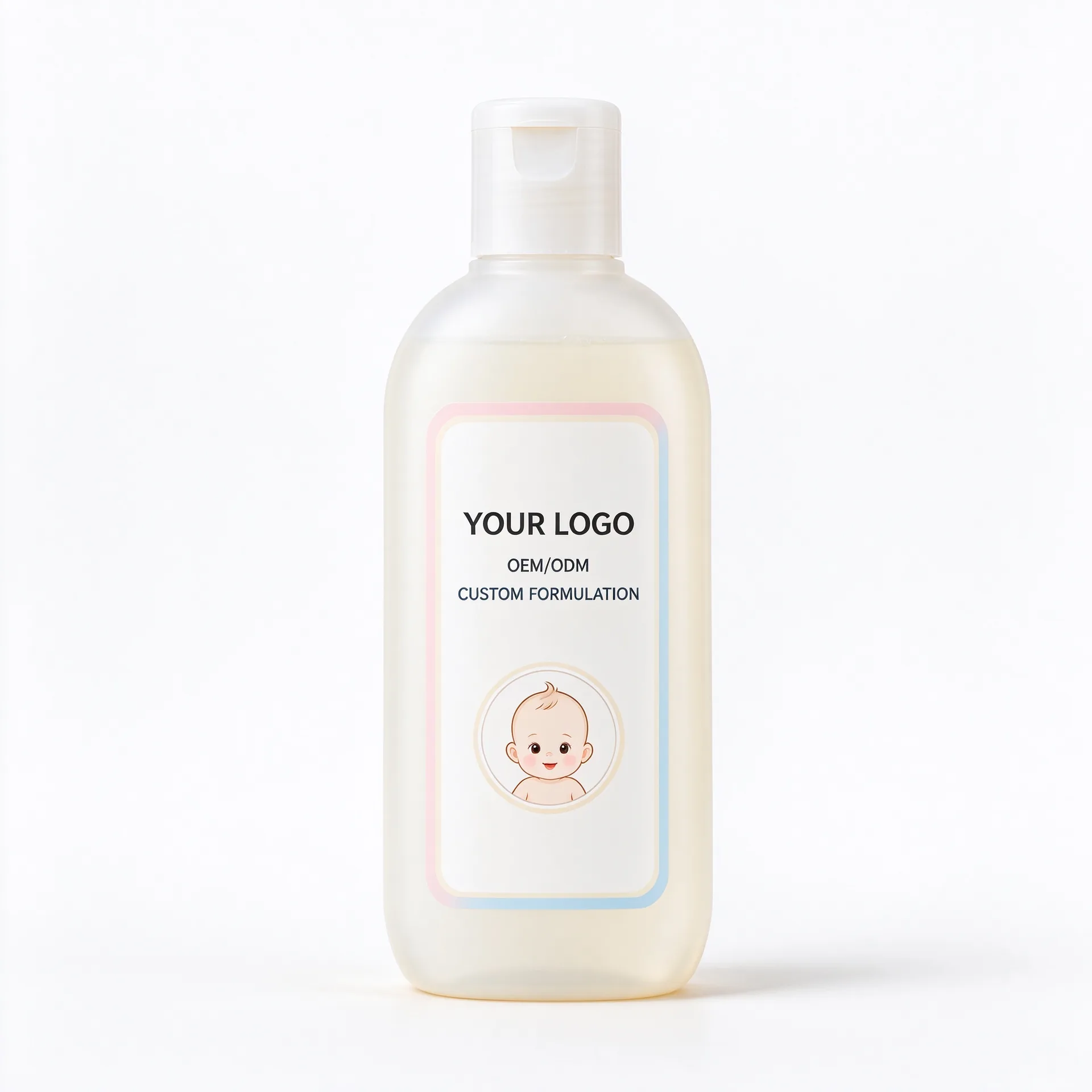 Mild Baby Lotion — Clear Amber Pump Bottle