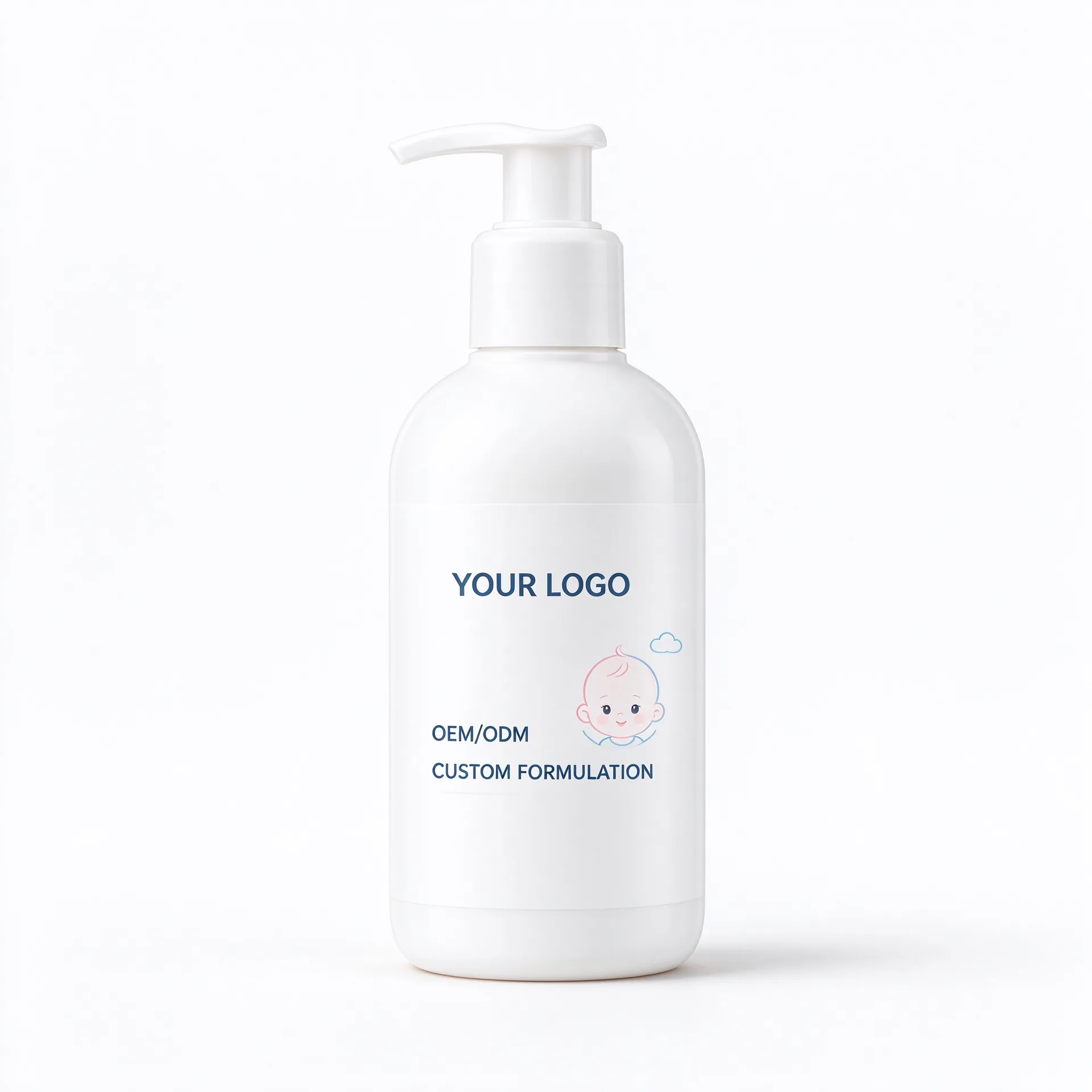 Shea Baby Lotion — Amber Peach Pump Bottle