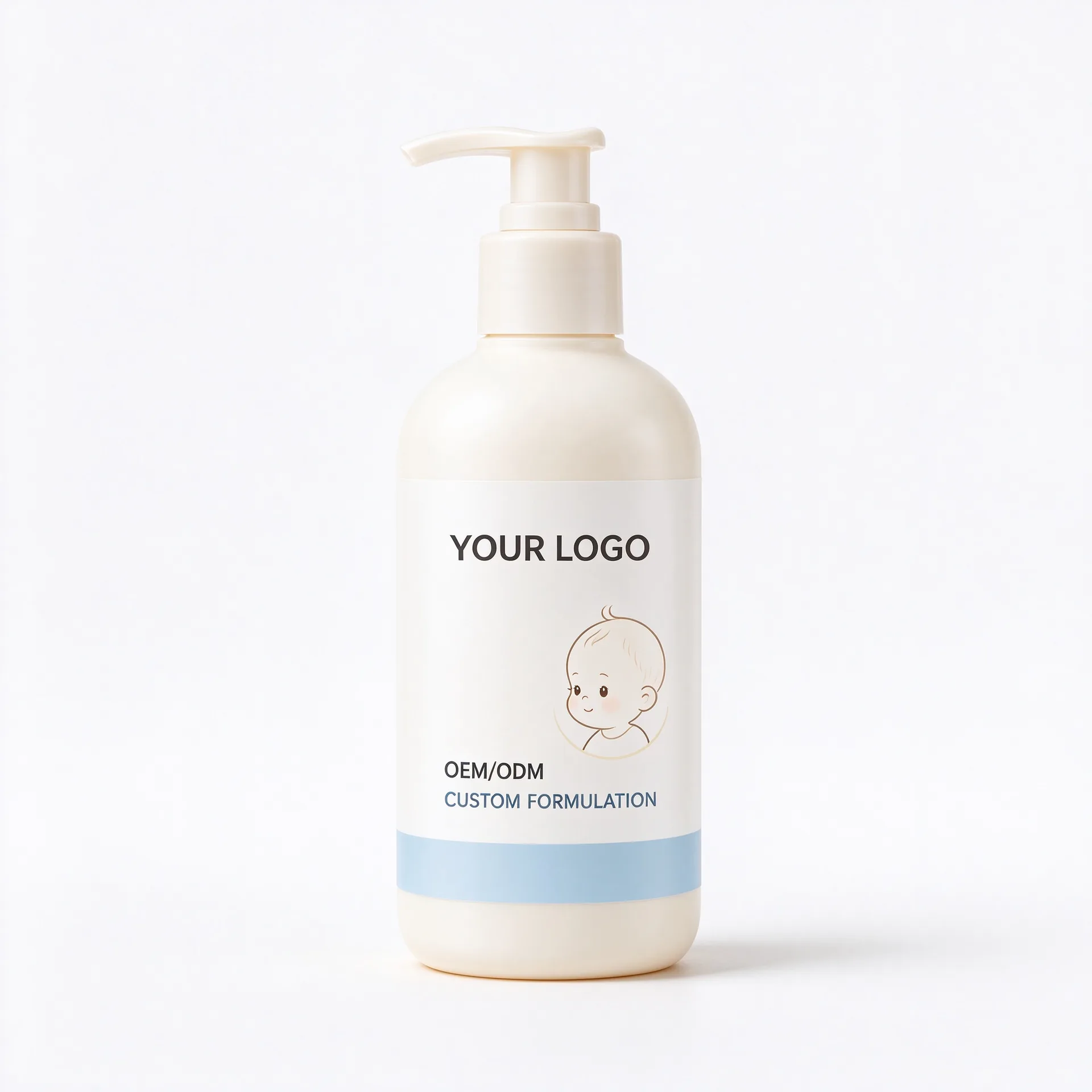 Head-to-Toe Baby Wash — White Pump Bottle