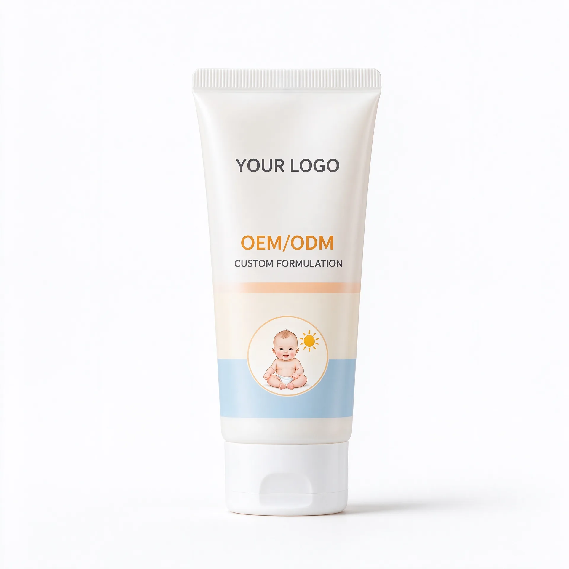Calendula Baby Lotion — Cream Calendula Print Tube