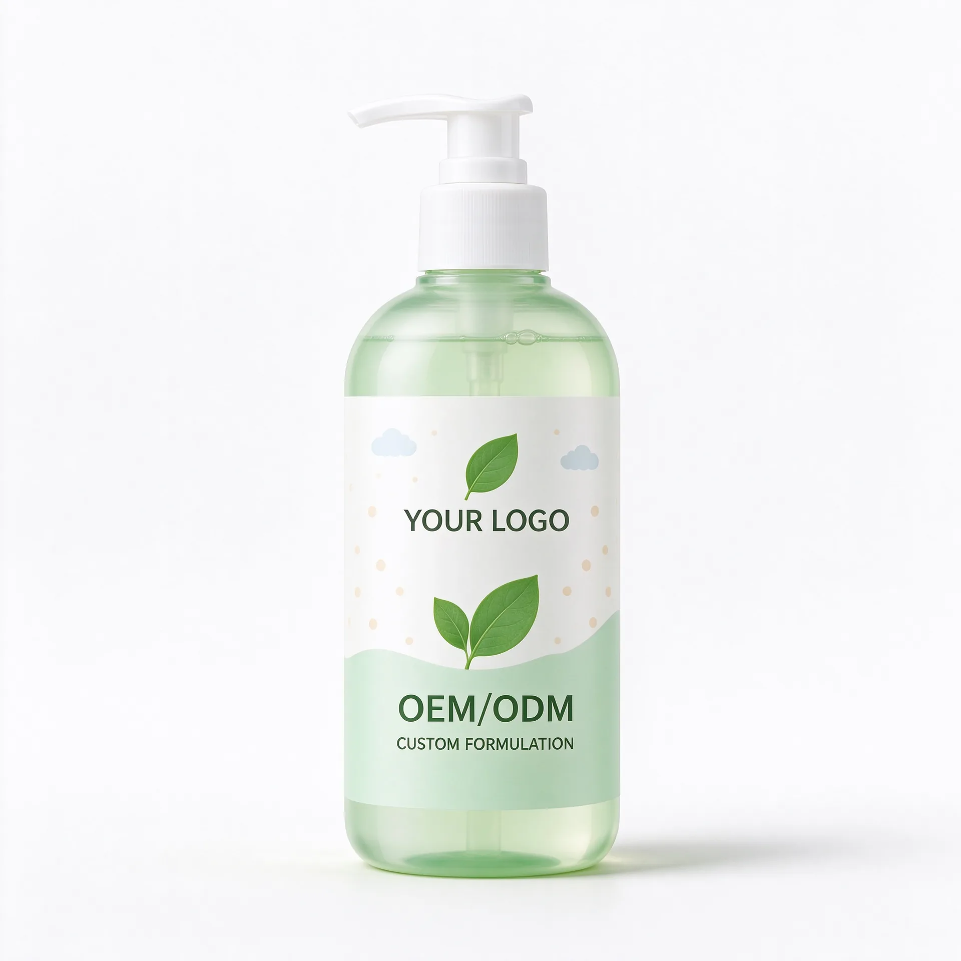 Herbal Baby Wash — Clear Green Pump Bottle
