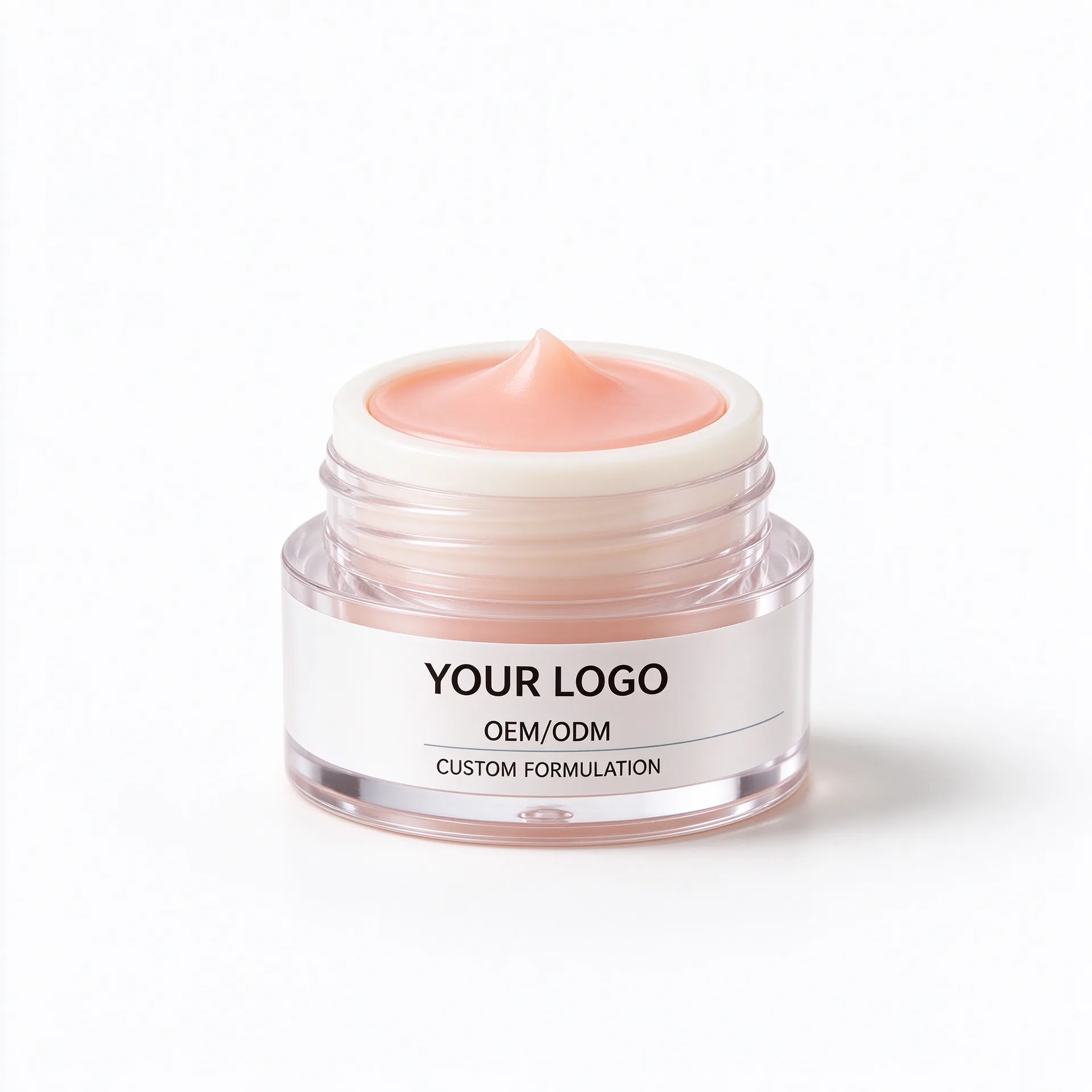 Overnight Lip Mask — Clear Jar with Pink Balm