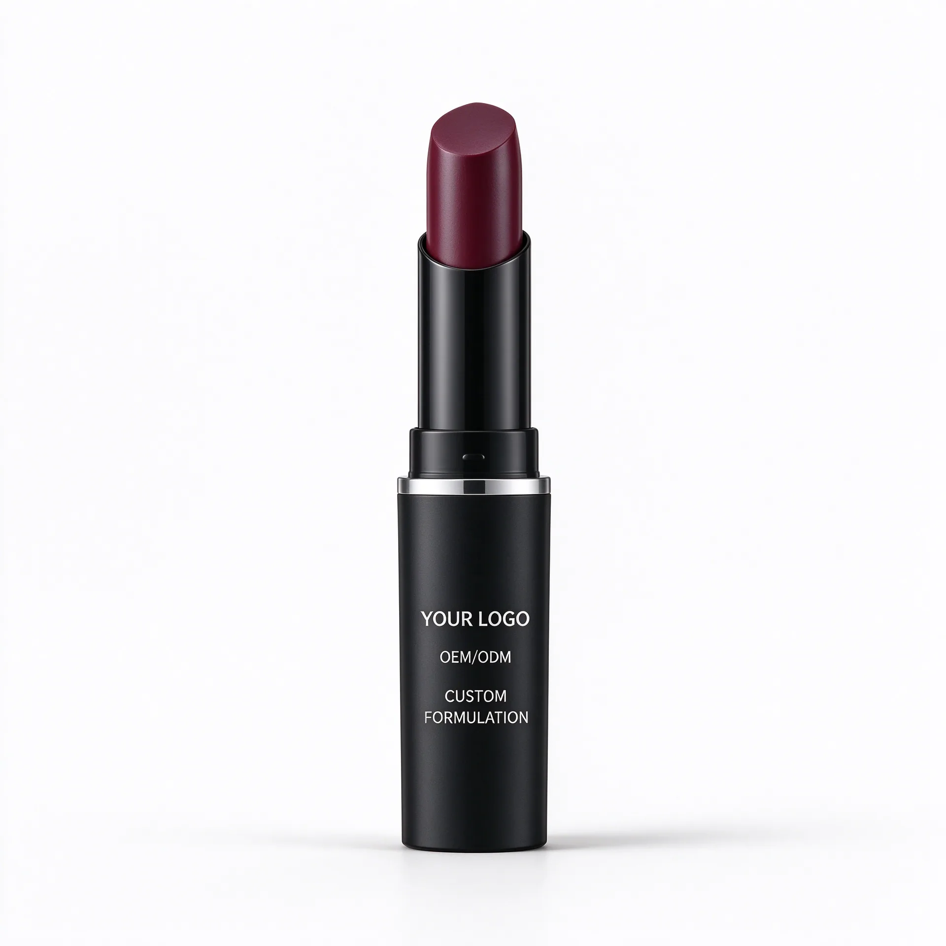 Deep Berry Lipstick — Black Bullet with Deep Red